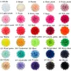 50pcs 32 Farben u picken modische 4 große Chiffon -Stoff Blumen für Mädchen Stirnband Haarzubehör FH03 240328