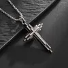 Pendant Necklaces Vintage Catholic Multi-Layered Cross Necklace Men Women Christian Prayer Amulets Jewelry Accessories