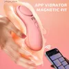 Autres articles de beauté Health Bluetooth Application Vibratrice portable Stimulator femelle Stimulator sous-vêtements Vibration Adult Masturbation Toy Y240402