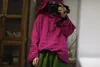 Kvinnors hoodies 24 Women Linen Sweatshirts Spring Vintage Solid Color Loose Hooded Full Sleeve Female Tide Thin Tops Wild