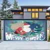 Wandteppiche, Garage, Weihnachts-Tapisserie, Kawaii-Weihnachtsmann, übergroßer Hintergrund, Stoff, Party-Dekoration, Wand, Boho-Raumdekoration, zum Aufhängen