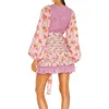 Vestidos casuais gypsylady boho floral impresso mini vestido outono chique vintage mulheres v-pescoço cinto férias praia senhoras festa