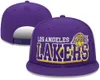 Los angeles''lakers''ball caps 2023-24 mode bomull mästare baseball snapback män kvinnor sol hat broderi vår sommar mössa grossist strapback casquette a1