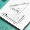 7pcs/festgelegte studentische Herrscher Langtreiber ausgezeichnete Briefpapierstartkala für Home Compass Prospractor Herrscher Schüler Mathematik Set