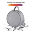 Förvaringspåsar bärbar väska för fläktfällbara hand multifunktionella vattentäta runda kosmetiska resetillbehör