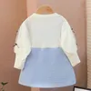 Childrens clothing lace puff sleeves princess clothing wedding party clothing childrens clothing childrens clothing childrens clothing 240402