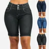 Jeans pour femmes Trendy Denim Shorts Résistant à l'usure Moulante Slim Mid Rise Soft Femmes pour l'école