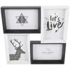 Frames 4-Piece Combination Po Frame Holder Stylish Desktop Picture Tabletop Chic Siamese Wood-based Panel