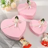 wholesale 3pcs / set boîte-cadeau en forme de coeur fleur chocolat bricolage cadeaux boîtes Saint-Valentin fête des mères emballage de fleurs cas de fête de mariage décor TH1369