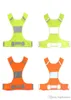 Hele Hardlopen Fietsen Sportvest Polyester Ademend Nacht Reflecterend Vest Aanpasbaar Geel Oranje Kort Ontwerp Vest BH062148487