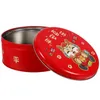 Storage Bottles Tinplate Biscuit Box Holiday Supplies Year Candy Cookie Containers Gift Boxes