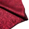 Camicie casual da uomo I-Tie Manica lunga Seta Sirts Per uomo Abito Abito Capispalla Uomo Slim Jacquard Weddin Floreale Paisley Blu antico Rosso I Qualità