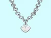 T Designer heart pendant Necklace bracelet stud earrings Women Luxury Brand Jewelry Classic Fashion 925 sterlling silver rose 8517070
