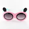 Lunettes de soleil Panda drôles pour enfants, garçons et filles, dessin animé mignon, monture en Silicone, nuances UV400 pour l'extérieur