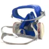 Goggles Vuxen återanvändbar mask dammmask gummi gasmask med filter säkerhetsglasögon gummi skyddande respirator