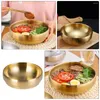 Dinnerware Sets Korean Cold Noodle Bowl Metal Bowls Stainless Steel Serving Soup Kitchen Salad Multi-function Household