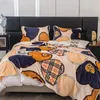 Top Lux Praktische dubbelzijdige dikke bedrukte flanellen deken Airconditioning Dutje Cover Groothandel