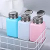 Storage Bottles 180ml Nail Press Bottle Liquid Alcohol Gel Polish Holder Portable Plastic Cleaner Remover Dispenser 1pc