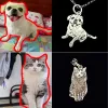 Necklaces Amxiu Customized Pet Picture Necklace DIY 925 Sterling Silver Necklace Personalized Dog Cat Photo Necklaces Engrave Name Jewelry