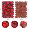 Fleurs décoratives artificielles Rose mur décoration de mariage accessoires rangées de fleurs bricolage fond broderie boule ensemble de soie