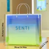 Shopping Bags Pouch Tote Bag Storage Clothing Eco Handbag Reusable Transparent Waterproof PP Gift