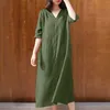 Casual Dresses Summer For Women 2024 Short Sleeve Solid Color Dress V Neck Tank Top Party Beach Midi Robe Female Sundress