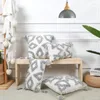 Pillow Home Decor Grey White Cover 45x45cm/30x50cm Tassels Tufted For Sofa Bed Chair Bench Living Room