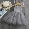 Summer cute girl sequin princess dress childrens sleeveless chiffon clothing childrens birthday party Vista childrens Easter image clothing 240402