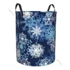Laundry Bags Basket Storage Bag Waterproof Foldable Snowflake Patterns Dirty Clothes Sundries Hamper