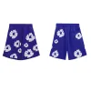 Shorts pour hommes de créateurs Hip Hop personnalité beignet en mousse Kapok shorts de sport Flame Print nouveaux hommes en vrac et courts pour femmes s taille américaine S-XL 001