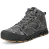 Scarpe da fitness da uomo stivali da neve invernali caldo cotone felpato impermeabile caviglia alta outdoor antiscivolo escursionismo sneakers sportive di grandi dimensioni