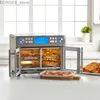 FRYER AIR EMERIL LAGASSE Dual Zona 360 Combinazione da forno a frigorifera con porta francese 25 Qt Super Grande Famiglia Famiglia Pasto può essere servito in Y240402