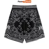 Shorts masculinos Shorts Paisley Mens Casual Basquete Cashmere Haiyi Beach Bordado Carta Esportes Correndo Curto Hip Hop Street Joelho ComprimentoC240402