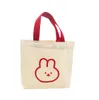 Cute Rabbit Pattern Canvas present Bag cartoon fashion waterproof canvas stuff pouch kids gift bags pouch