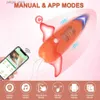 Autres articles de beauté Health Bluetooth App Mini Bullet Vibrator Femelle Click Stimulateur Télécommande sans fil Vibration Love Femme Adulte YR91L Y240409