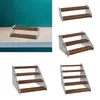 Storage Boxes Multi Tier Wooden Acrylic Display Rack Organizer Makeup Shelves