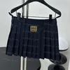 Letter Embroidered Women Skirt Sexy Mini Pleated Skirts Casual Fashion Daily Designer Luxury Elegant Skirts