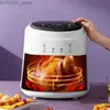 Air Fryers Neue 8L ölfreie und gesunde Haushalte Nicht-Stick Digitales elektrisches Kochgeschirr tiefe Luftbraten intelligente französische Brandmaschine Y240402