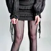 célèbre BrandNew Product Design Sense Line Hot Girl Advanced Cold Wind Pearl Geometric Suspender Jacquard Net Choches Sexy Fotting Pantyhose