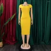 Ethnic Clothing 2024 Summer Mini Dress African For Women Sexy Daily Elegant Long Bodycon Dresses Office Lady Robe Femme Clothes