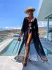 Leopard Print Beach Cover-ups Plus Size Chiffon Long Sleeve Maxi Dress Open Front Kimono Cardigan Lightweight Tunic Outfit A2705