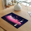 Table Mats Muslim Ramadan EID: Linen Placemat For Eid Mubarak Decorative Supplies Mosque Home Decoration Baby Shower