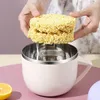 Bowls Microwave Ramen Cooker Stainless Steel Fast Cook Pasta Spaghetti Soup Mug Multifunctional Large Capacity Rapid Bowl