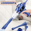 Cleaners Vacuum 1500000Pa 4 In1 Loveless Automobile Vacuum Planer Plantable Planer Mini Mini for Car Home Office YQ240402
