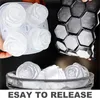 3D Rose Flower Silicone Ice Cube Maker 4 Grids Ice Cube Mold Tray Reusable Ice Ball Mould For Whiskey Cocktail Kitchen Bar Tool