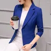 Kadınlar Suits Kadınlar Ceket Bahar Sonbahar Zarif Katı Mizaç Moda Uzun Kollu Blazers Ofis Lady Out Giyim Giysileri