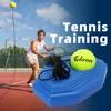 Teloon Tennis 트레이너 셀프 테니스 연습을위한 현악기의 리바운드 볼 성인 또는 어린이 초보자를위한 훈련 도구 240322