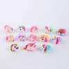 Halsband 72 st Unicorn Party gynnar Pinata Filler Kids Födelsedagspresenter Unicorn Halsband Armband Ring Keychain Stickers Julförsörjning