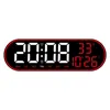 LED Digital Wall Clock Remote Control Electronic Mute Clock med temperaturdatum Vecka Visning 15-tums Timingfunktionsklocka 240329