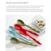 Fourks 1/2 / 3pcs Ustensiles flexibles Ustensiles Multi-fonction Spaghetti Server Silicone Salade de fourchette